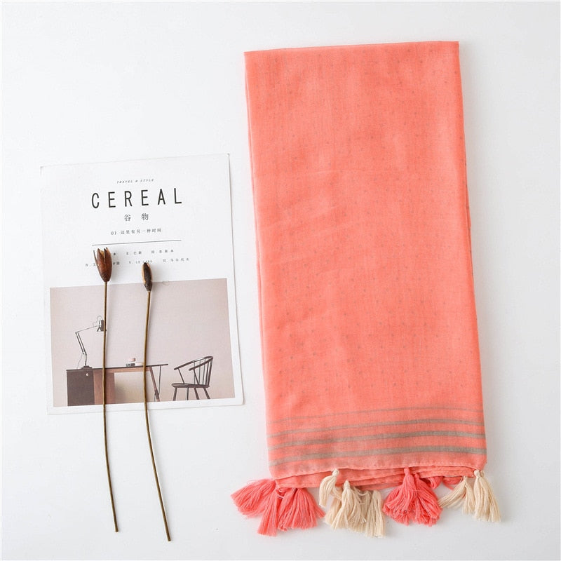 Foulard pour femme 180 orange - Liljana
