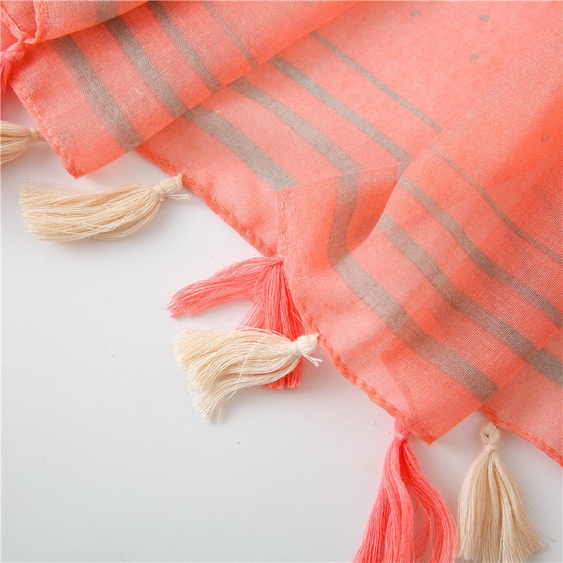 Foulard pour femme 180 orange - Liljana