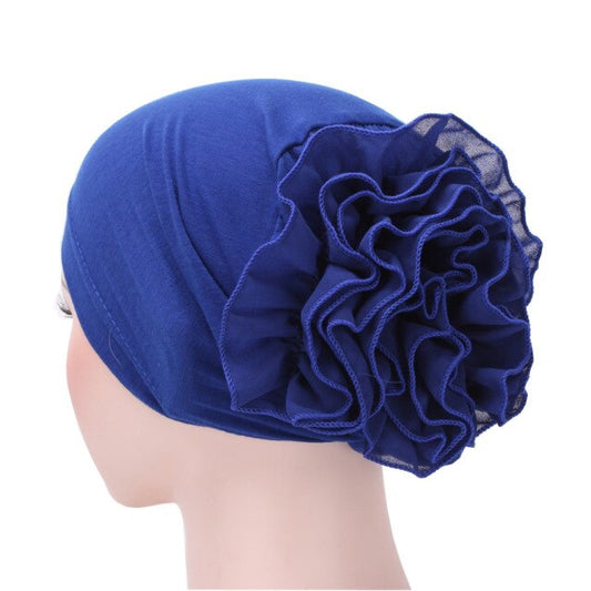 Foulard bonnet chimio bleu - Néolise