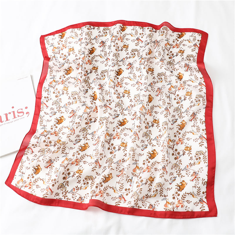 Foulard pour cheveux 70 rouge - Héline