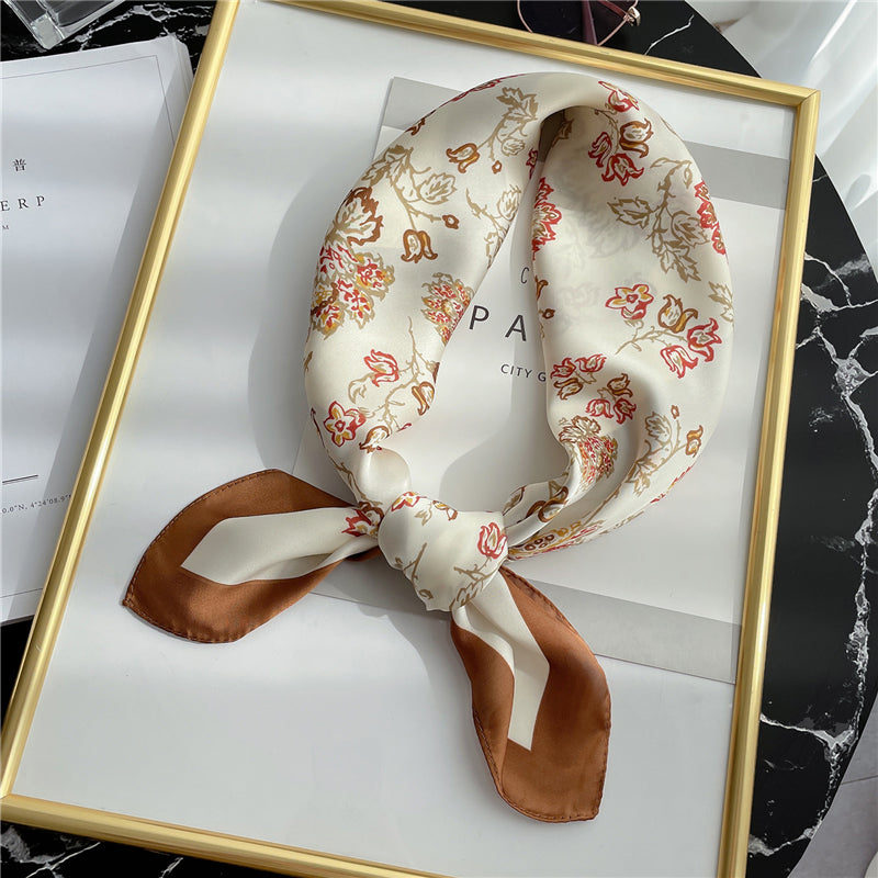 Foulard cheveux carré 70 cm - Roxinie