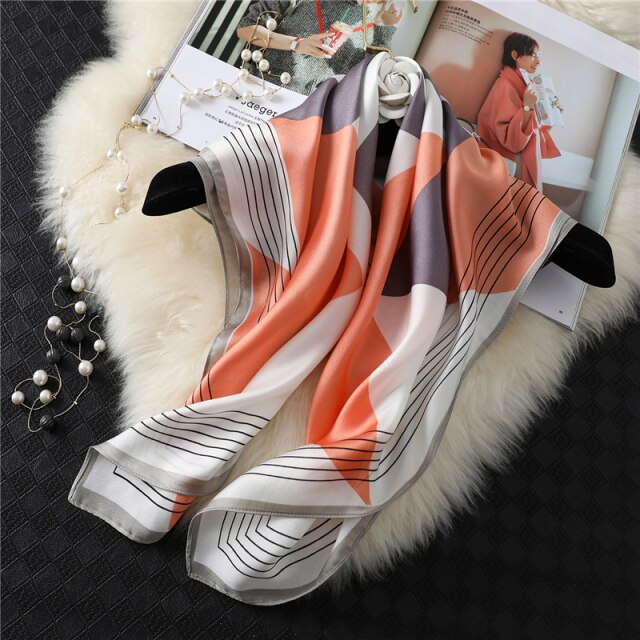 Foulard pour cheveux 70 rose - Rénate