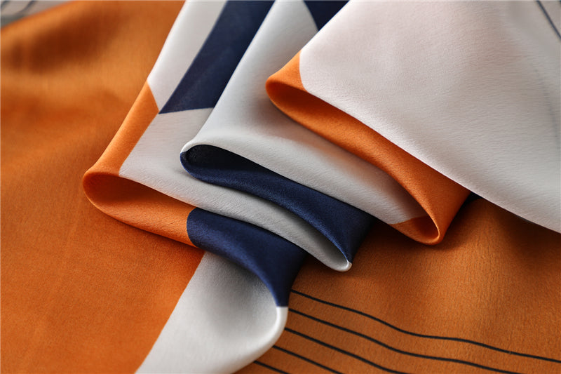 Foulard pour cheveux 70 bleu - Rénate