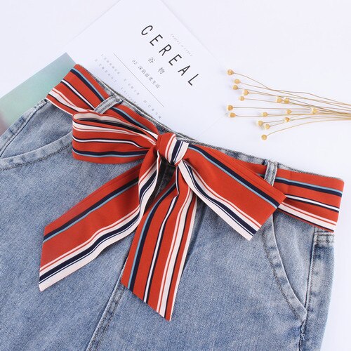 Ceinture foulard orange - Waldine