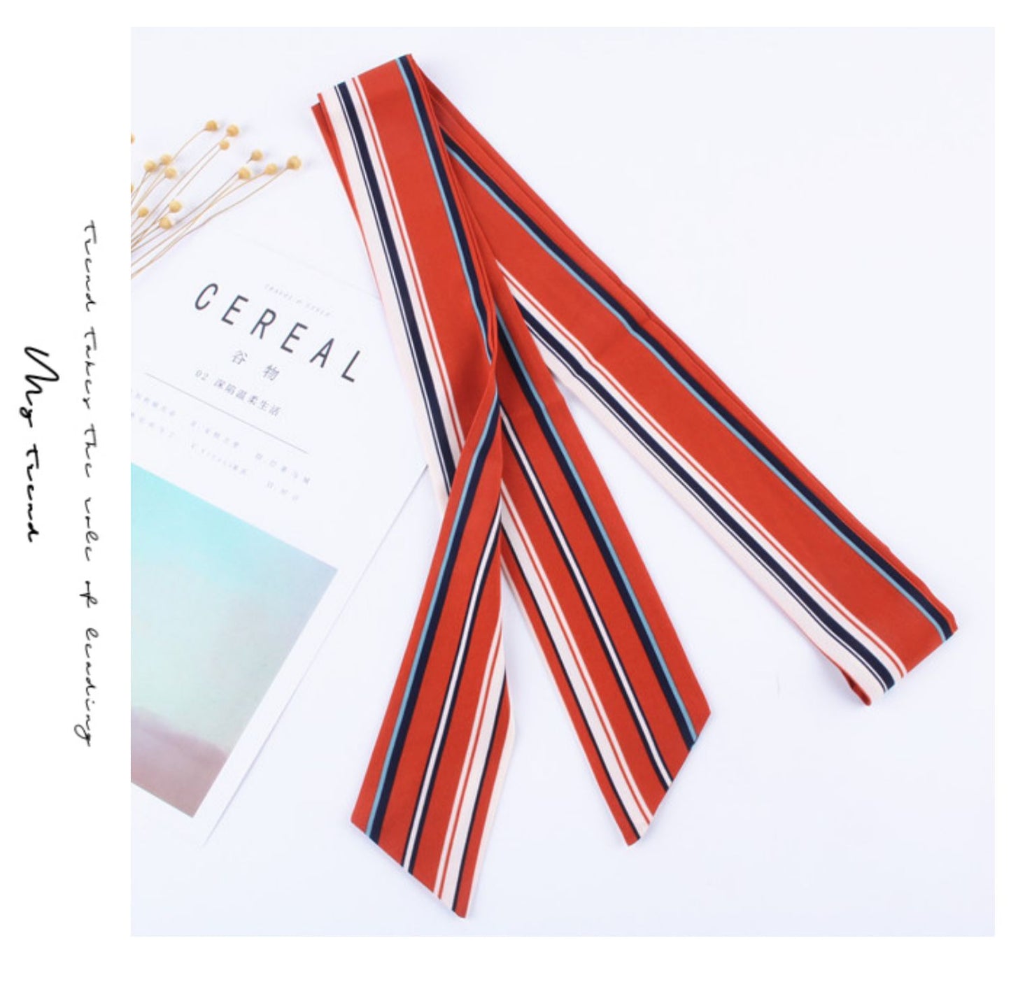 Ceinture foulard orange - Waldine