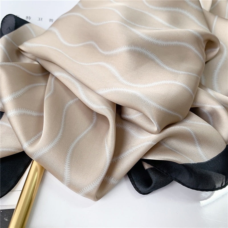 Foulard pour cheveux 70 beige - Yzé