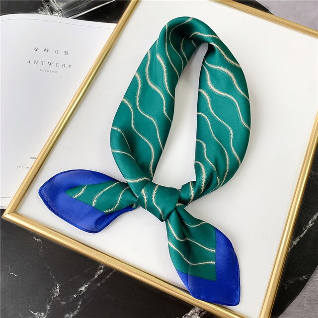 Foulard pour cheveux 70 vert - Yzé
