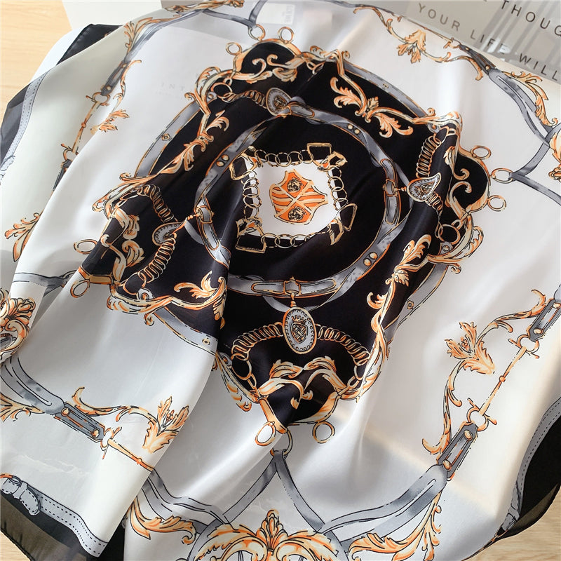 Foulard cheveux carré 70 cm - Sandrine