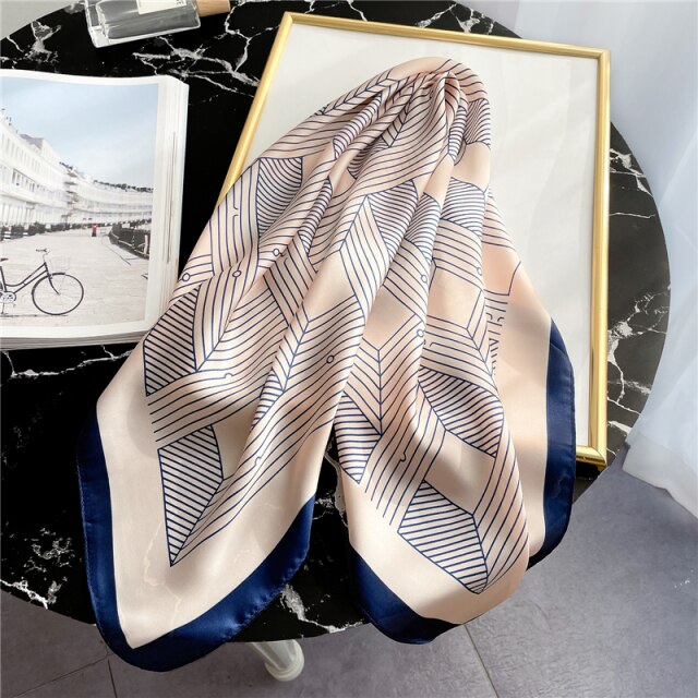 Foulard pour cheveux 70 rose - Liliette