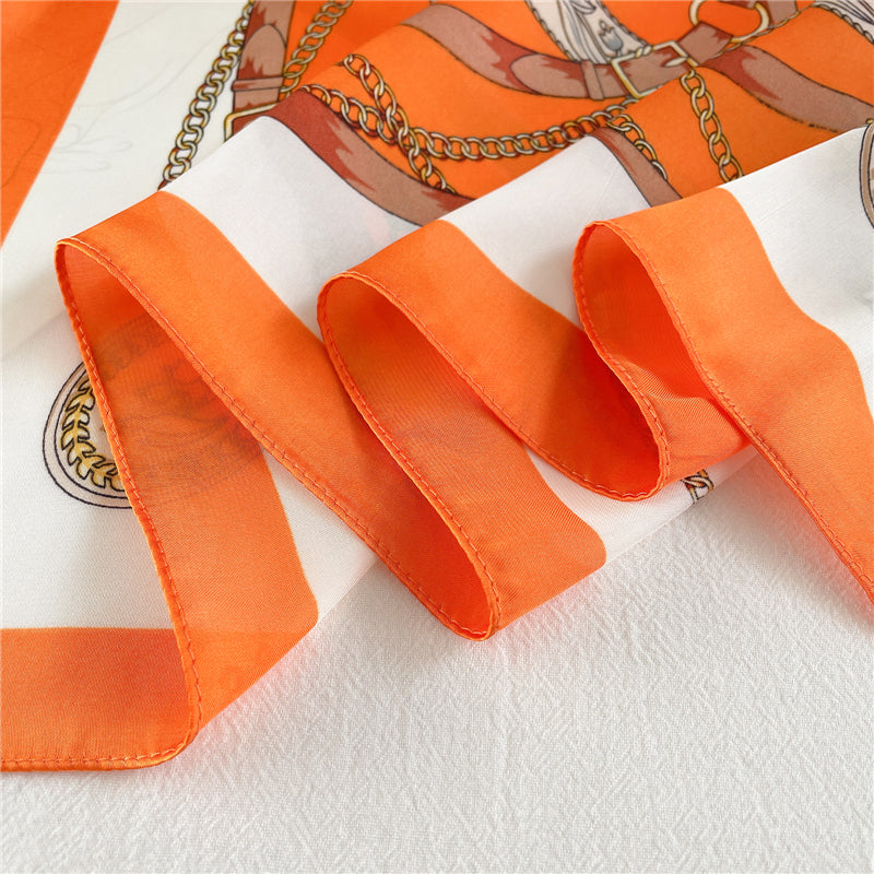 Foulard cheveux carré 70 cm - Valérie