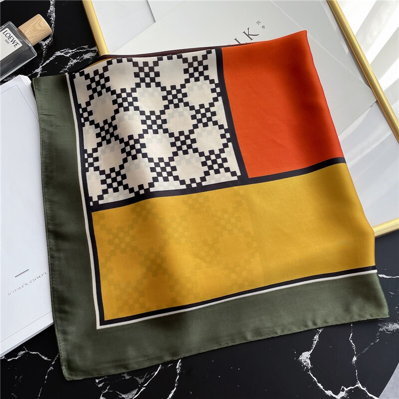 Foulard pour cheveux 70 kaki - Gazielle
