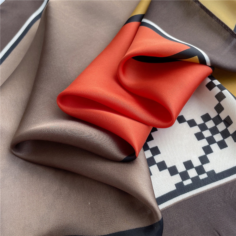 Foulard pour cheveux 70 brun - Gazielle
