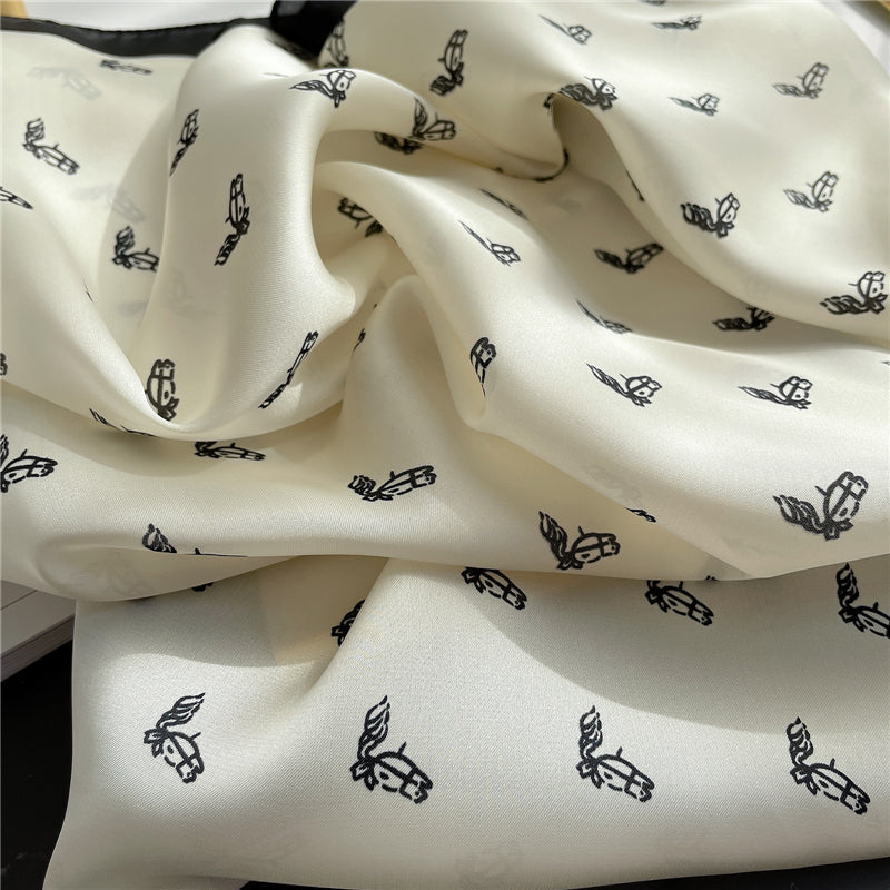 Foulard pour cheveux 70 blanc - Eléa