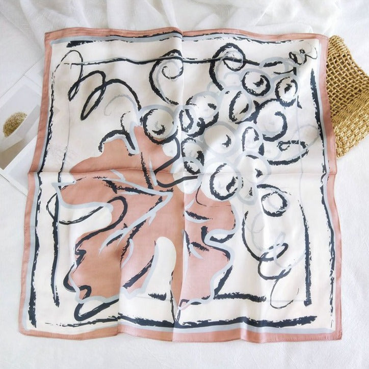 Foulard pour cheveux 70 blanc - Vinea