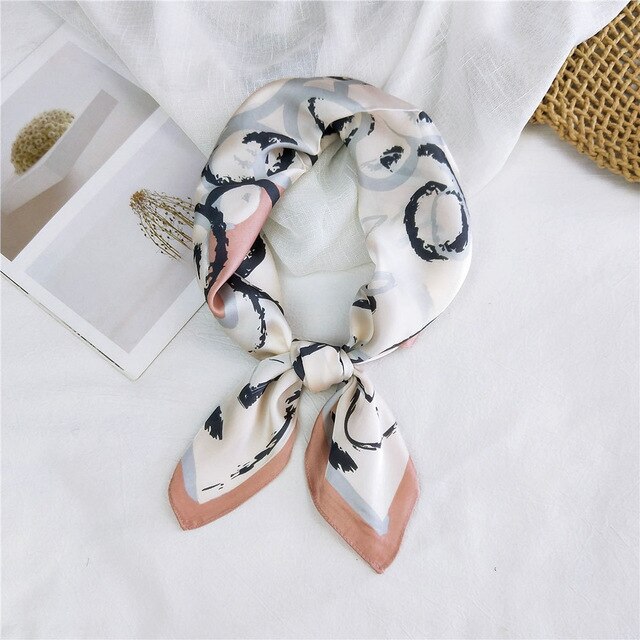 Foulard pour cheveux 70 blanc - Vinea