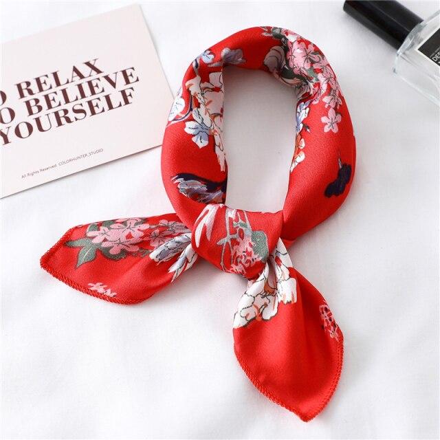Foulard pour cheveux 50 rouge - Printanier