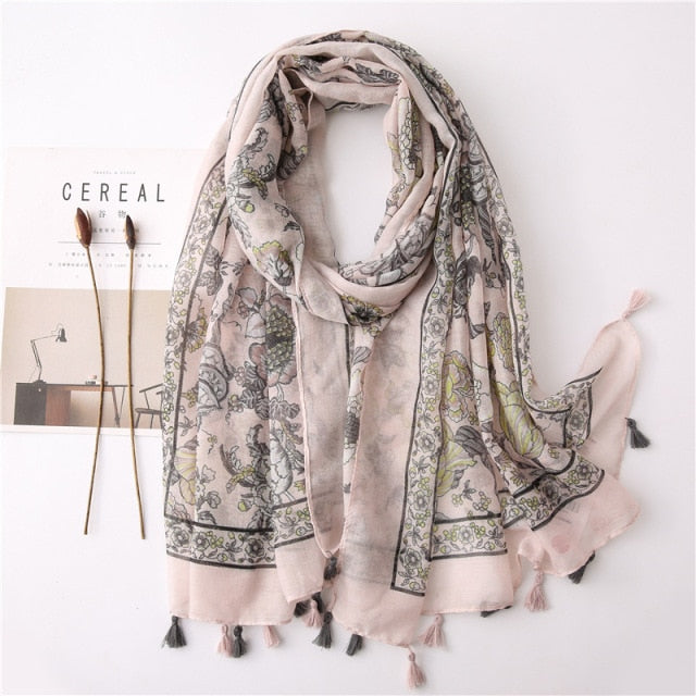 Foulard pour femme 180 rose - Ida