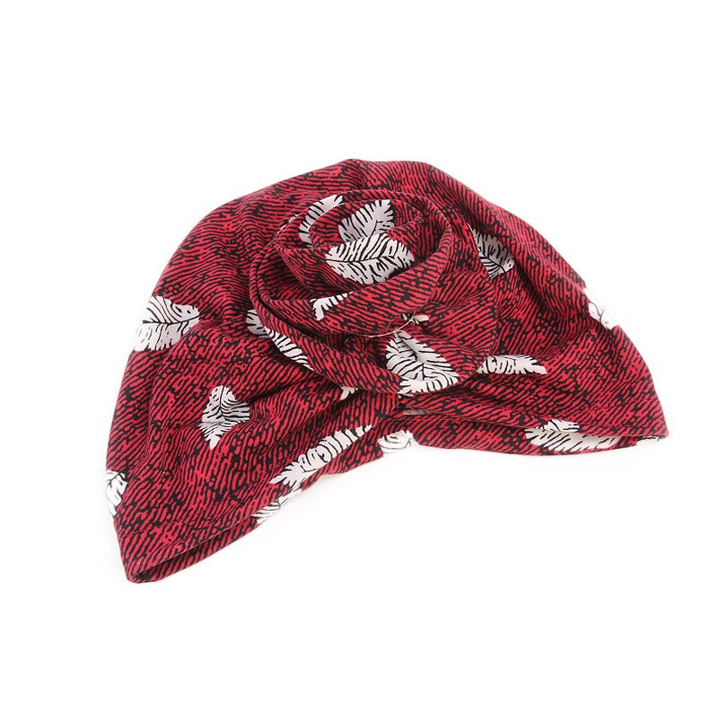 Foulard turban chimio rouge - Exontine