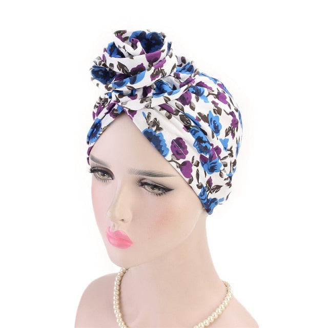 Foulard turban chimio blanc - Exubie