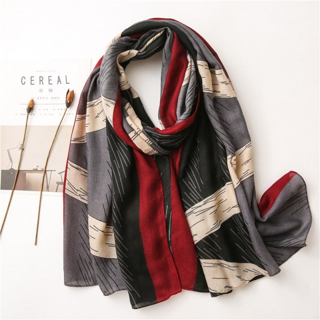Foulard pour femme 180 gris - Torborg