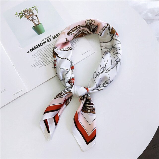 Foulard Long pour Cheveux Navire de Feu