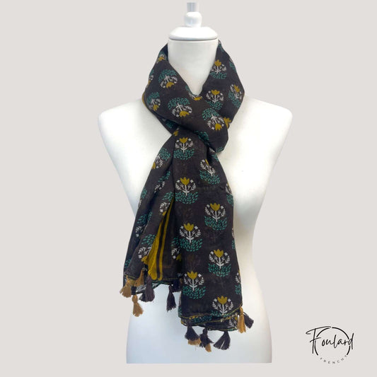 Foulard pour femme 180 noir - Karla