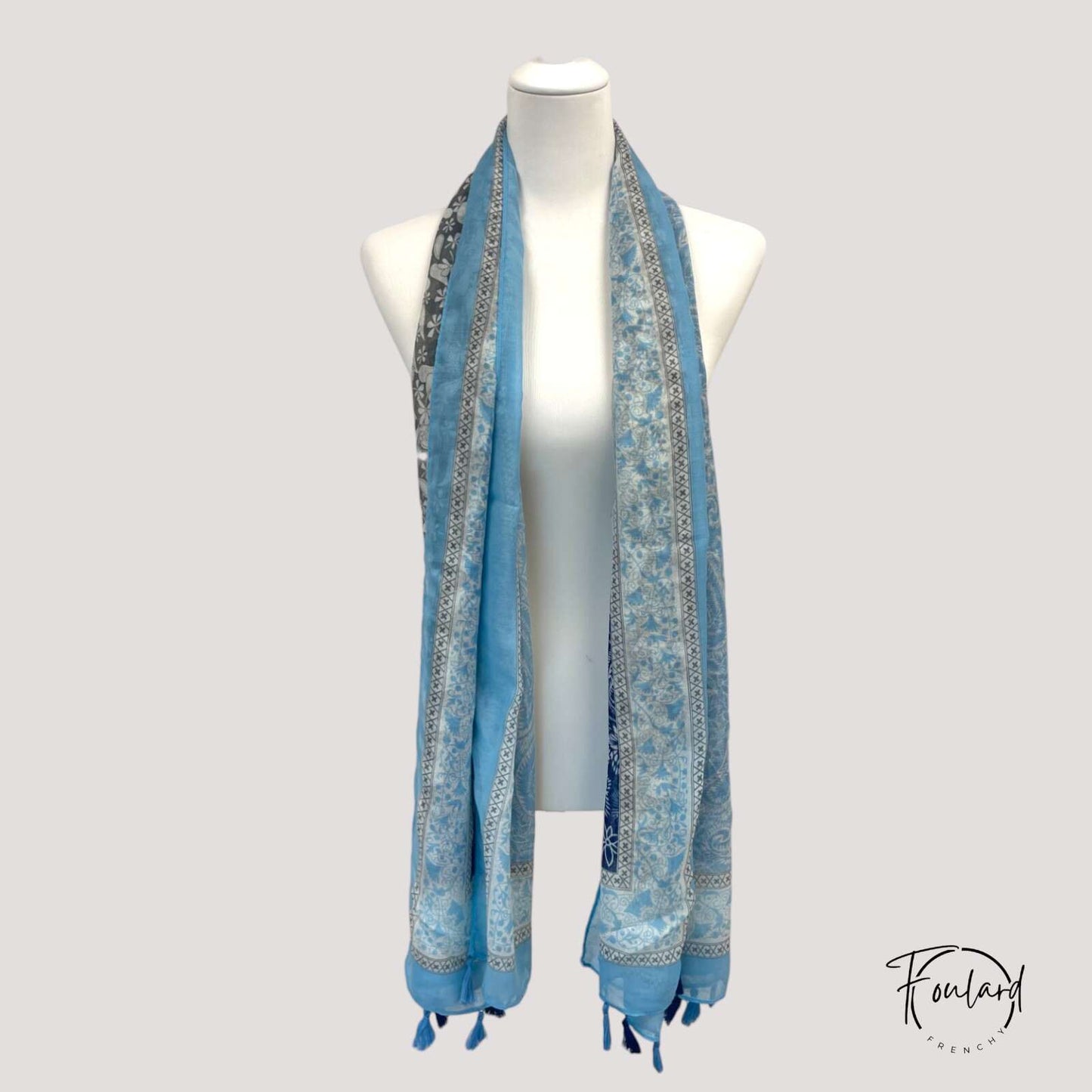 Foulard pour femme 180 bleu - Hedvig