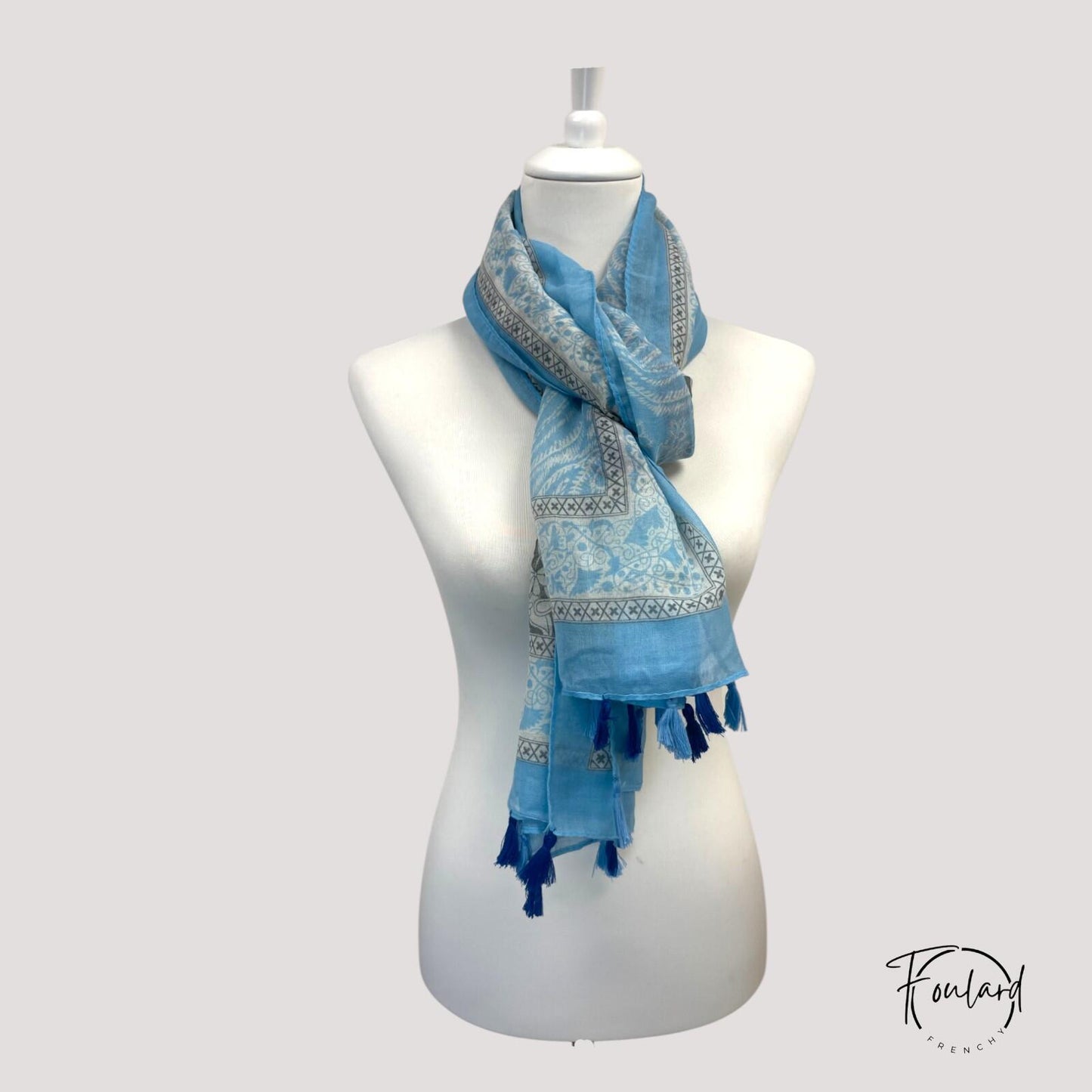 Foulard pour femme 180 bleu - Hedvig