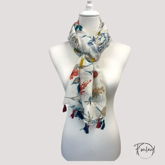 Foulard pour femme 180 blanc - Maja