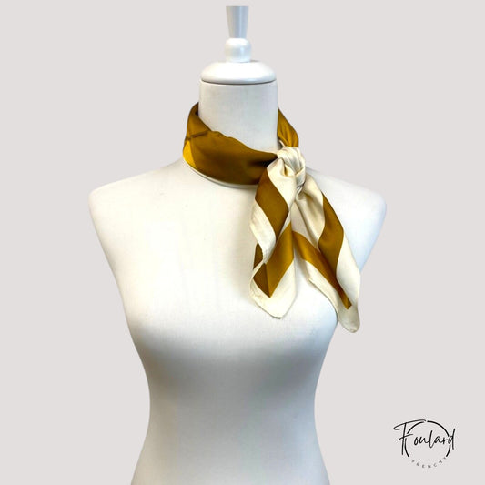 Foulard pour cheveux 70 jaune - Elsilda