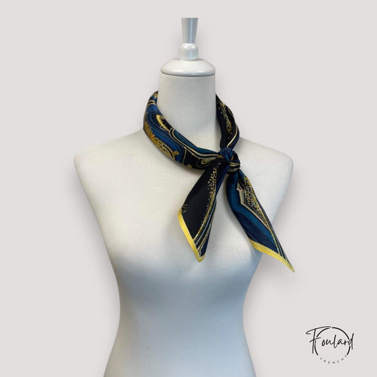 SUZANNE Foulard Cheveux Femme Carré Soie