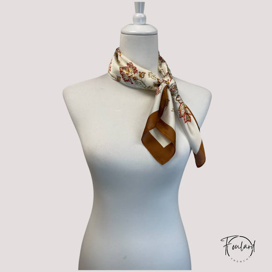 Foulard pour cheveux 70 brun - Roxinie