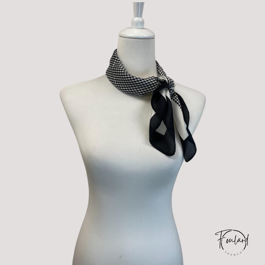 Foulard pour cheveux 70 noir