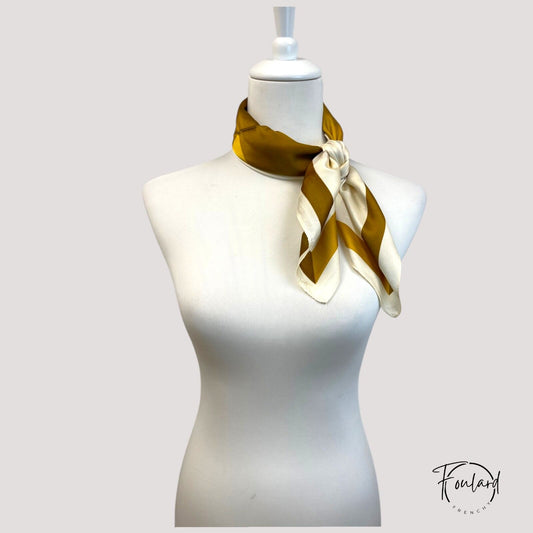 Foulard pour cheveux 70 jaune - Elsilda