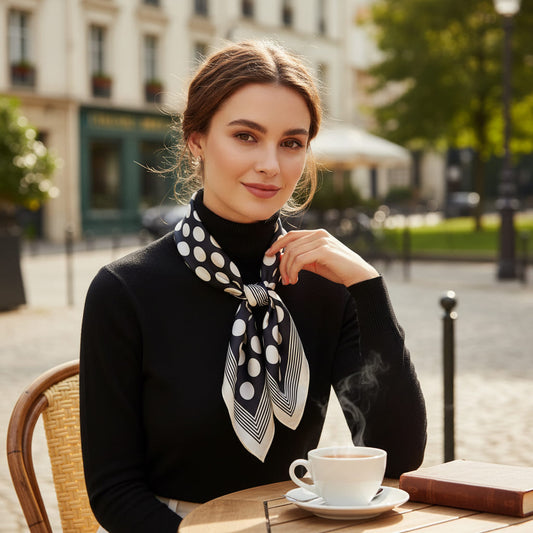 Foulard cheveux carré 70 cm – Jeanne