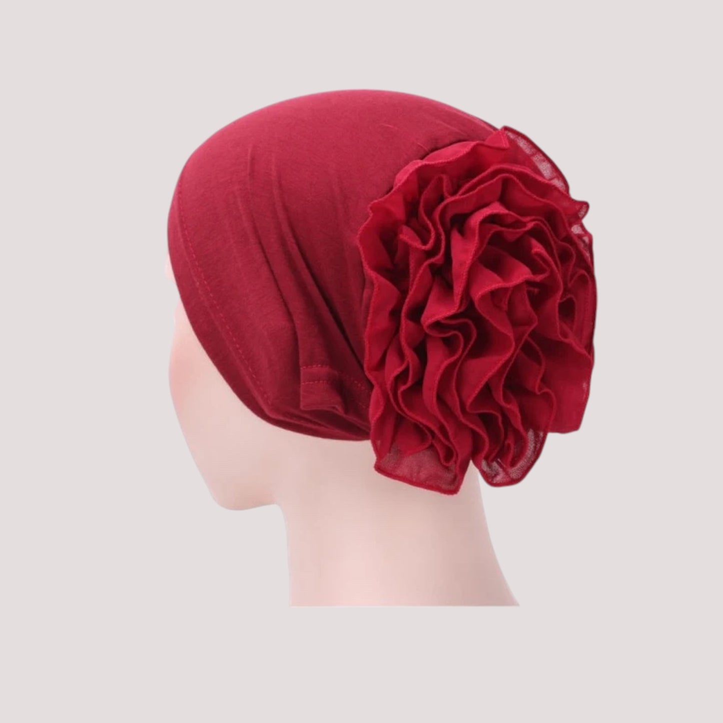 Foulard bonnet chimio rouge - Néolise