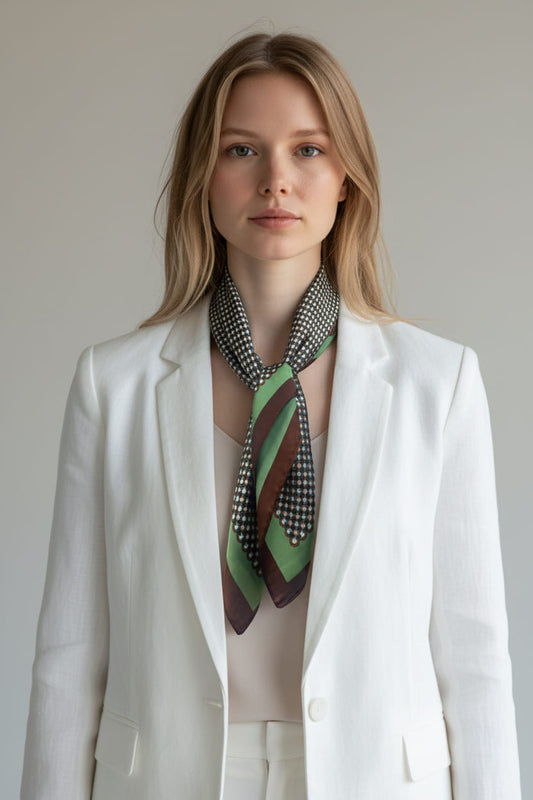 Foulard cheveux carré 70 cm – Suzanne