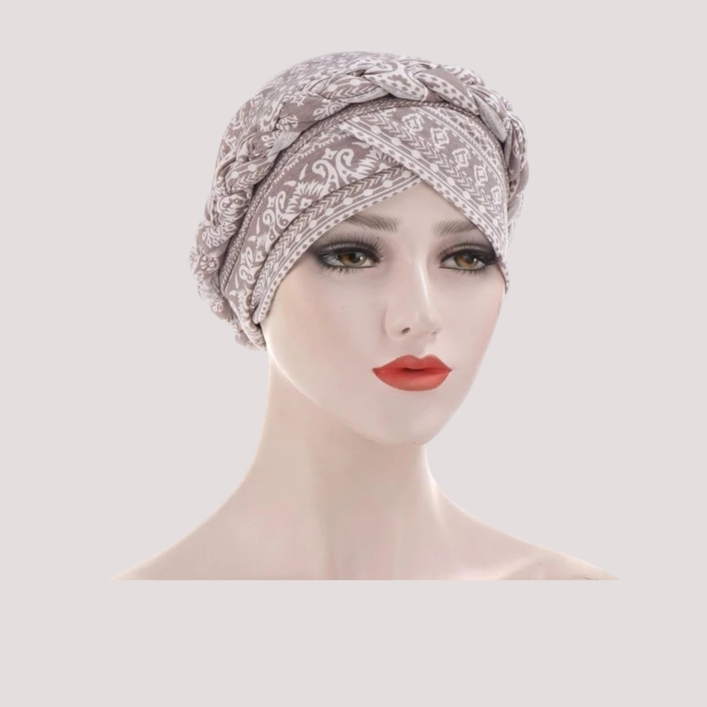 GAELLE Turban Chimio Femme Gris Bohème