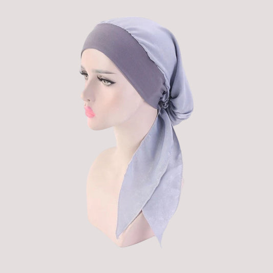 MARGAUX Foulard Cheveux Femme Mode Chimio Violet uni