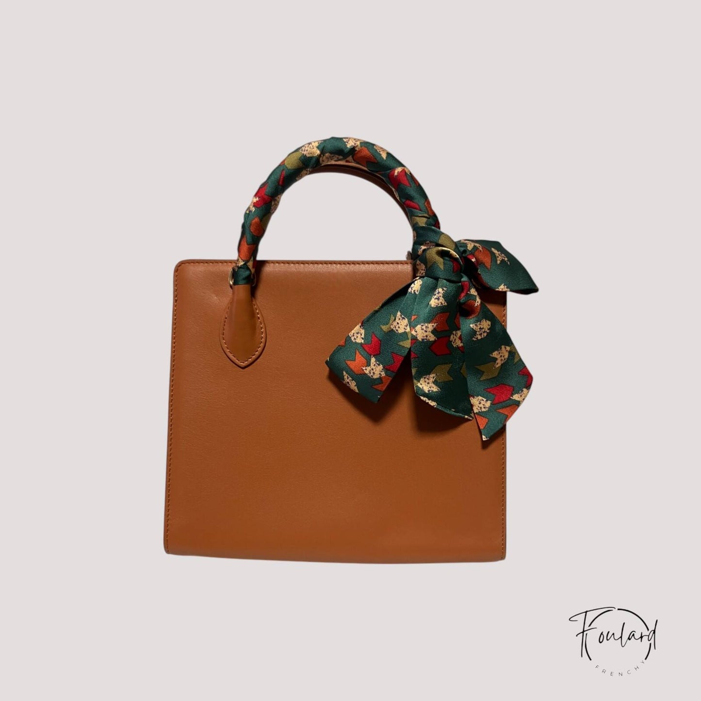 Ceinture foulard verte à motifs flèches multicolores