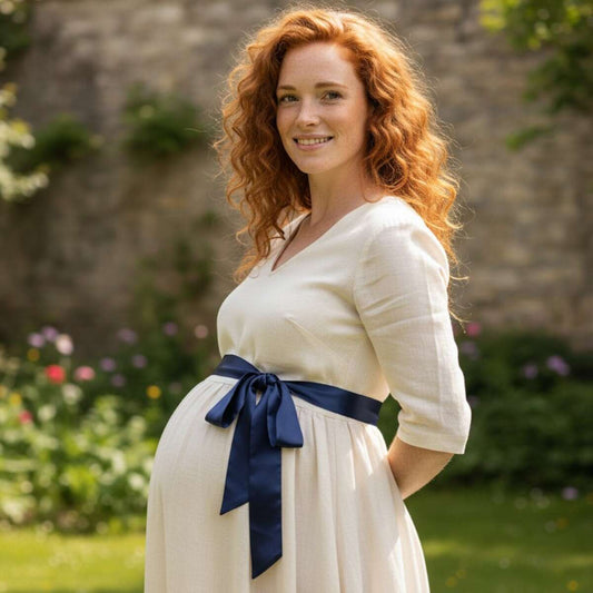 Ceinture Foulard Bleu Marine - 200 cm