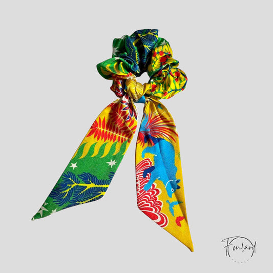 Chouchou Foulard Exotique Multicolore