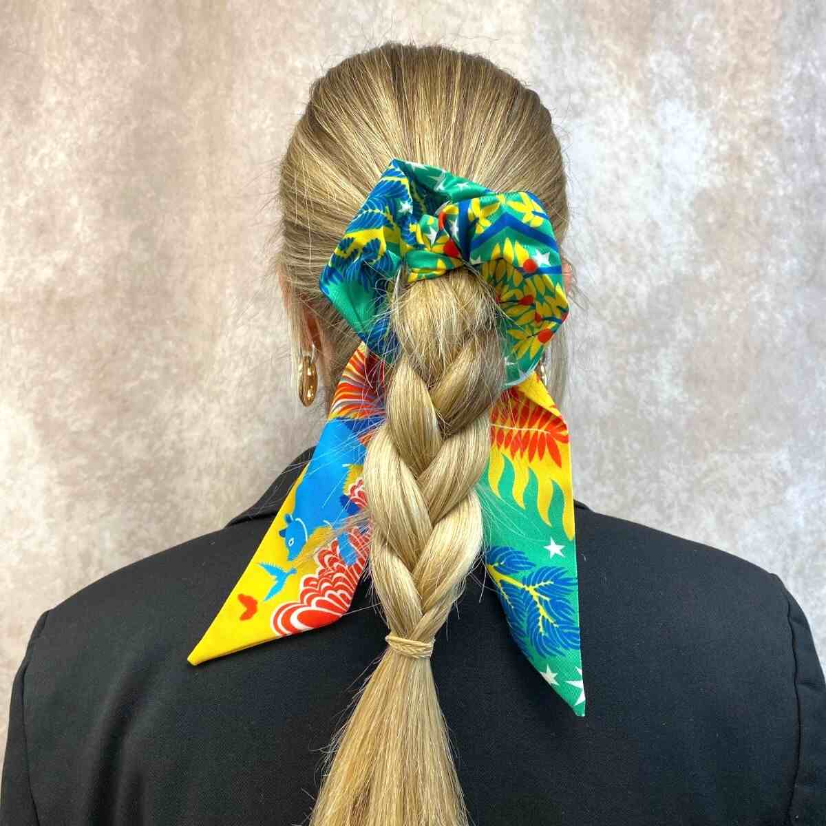 Chouchou Foulard Exotique Multicolore