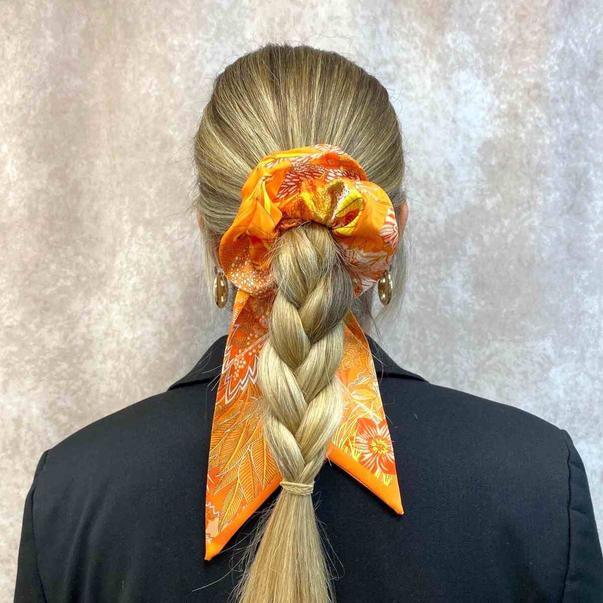 Chouchou Foulard Savane Orange