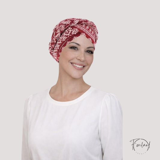 EDWIGE Turban Rouge Bohème