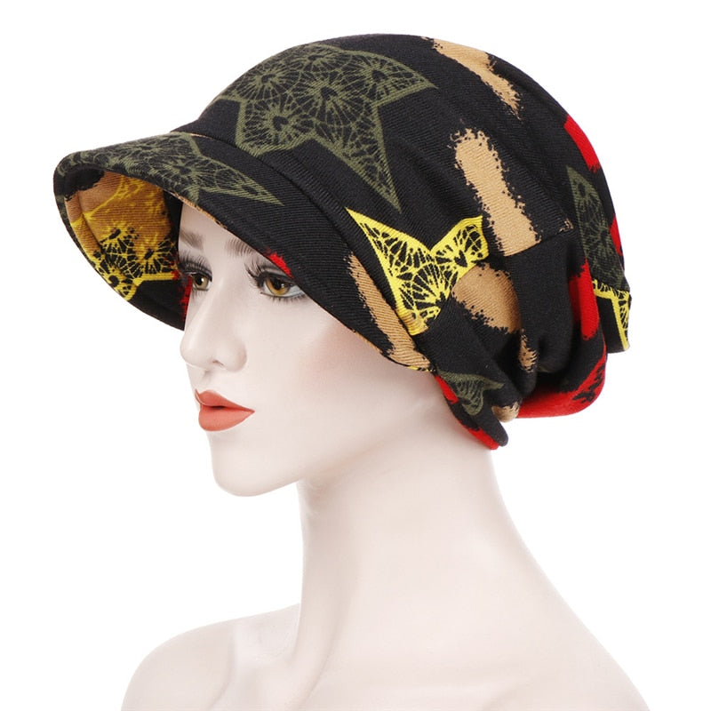 La casquette foulard LISA pour femme, usage Mode ou chimio, chez foulard frenchy