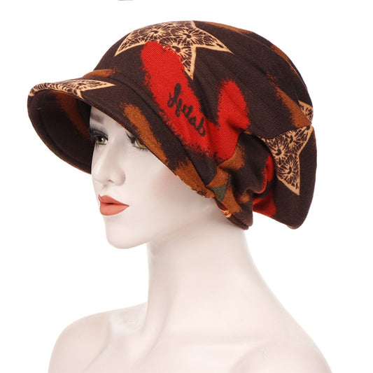 La casquette MAEVA pour femme pour Mode ,ou usage foulard chimio, chez Foulard Frenchy