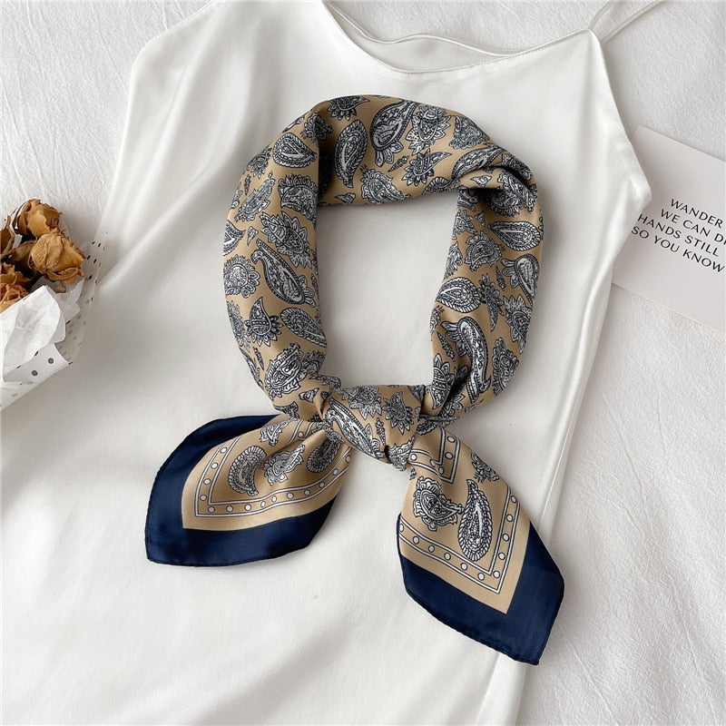 Foulard pour cheveux 70 beige - Nymphe