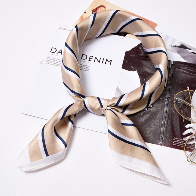 Foulard pour cheveux 70 beige - Remembrance