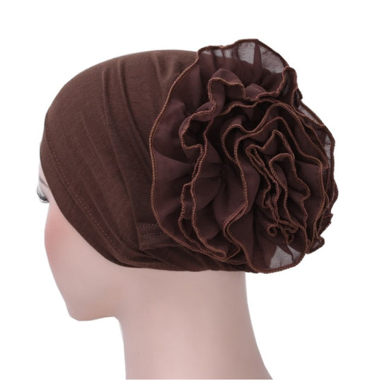 Foulard bonnet chimio brun - Néolise